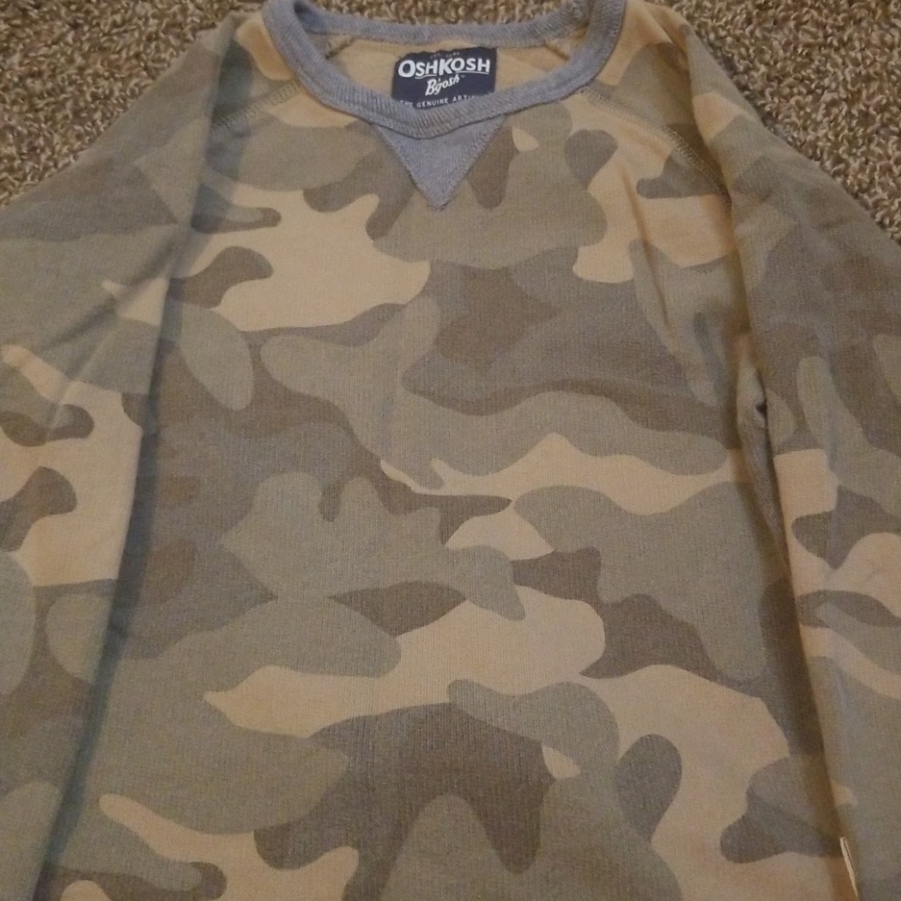 Boys Camo Sweater